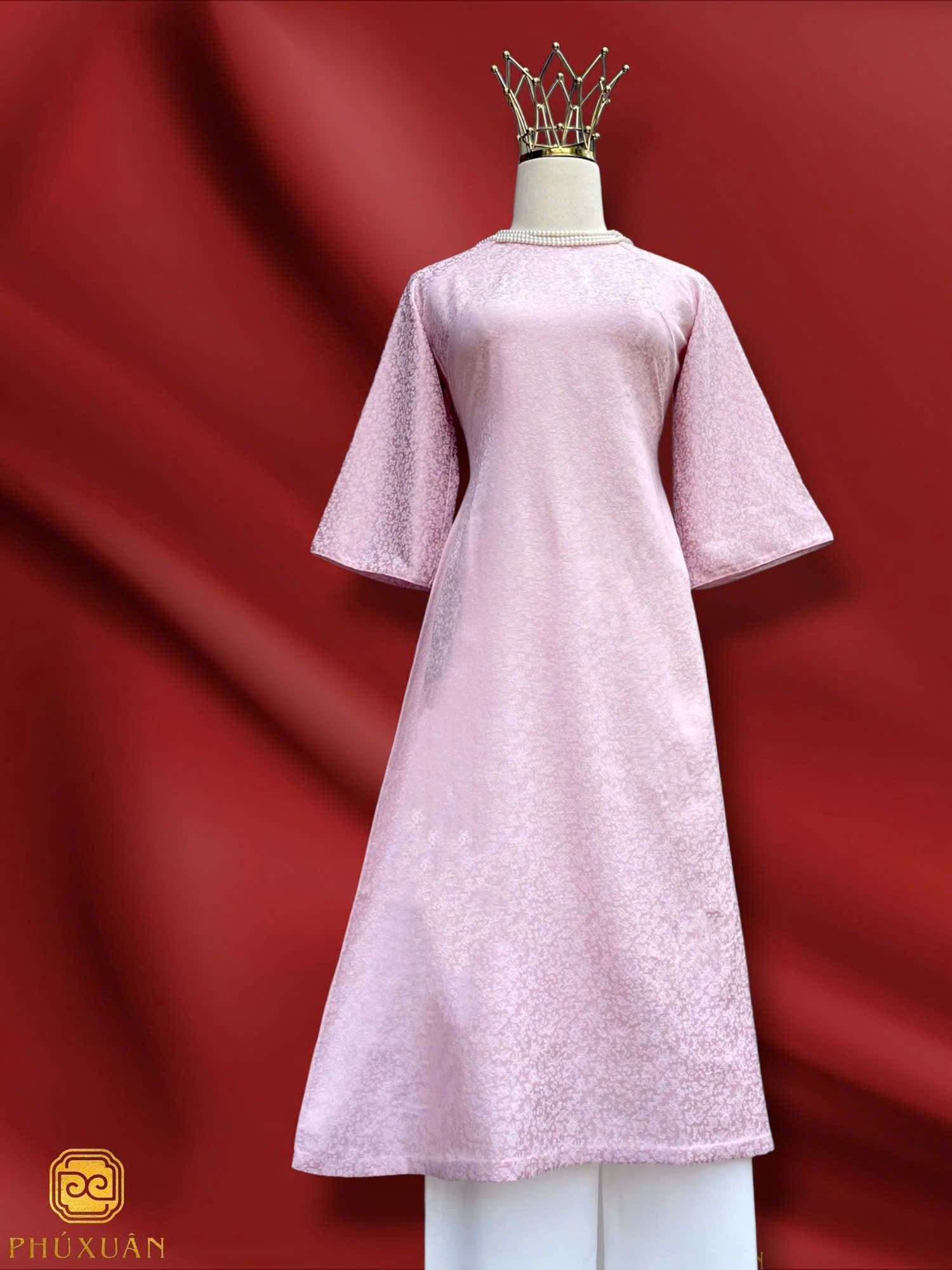 ÁO DÀI LỤA TẰM