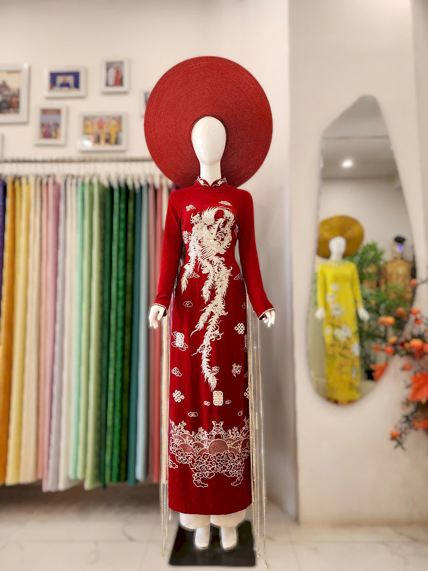 ÁO DÀI THÊU TAY